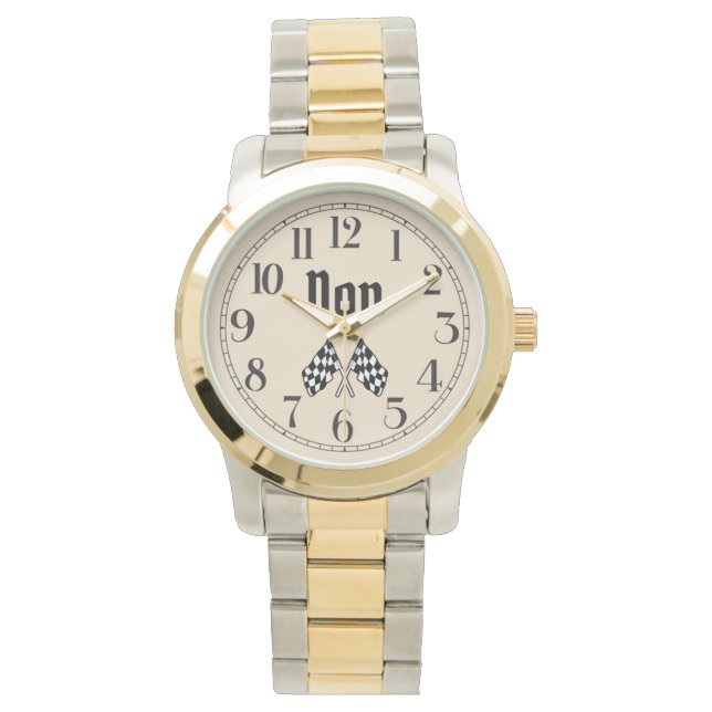 Don's Crossed Chequered Flags Watch (Front)