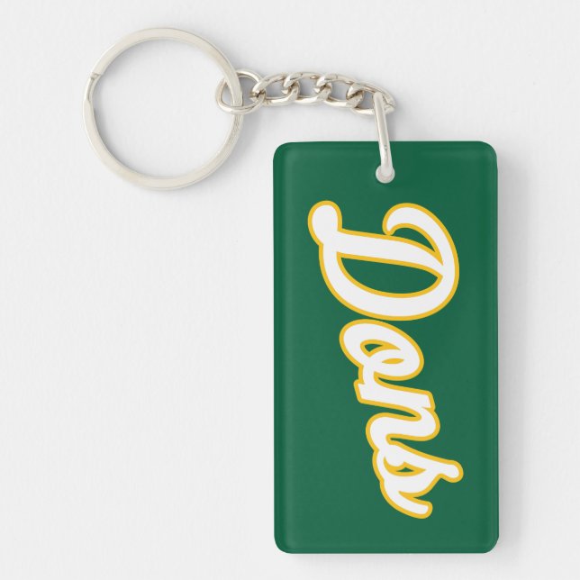 Dons Script Logo Key Ring (Front)