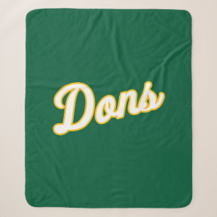 Dons Script Logo Sherpa Blanket