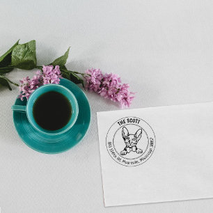 Donskoy Cat  Return Address  Rubber Stamp