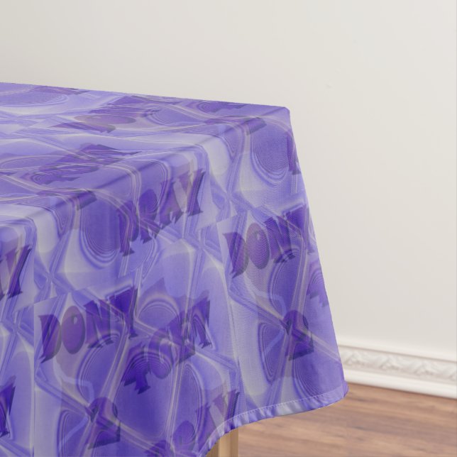 Don't 4get 2 Pray (indigo patterned) Tablecloth (In Situ)