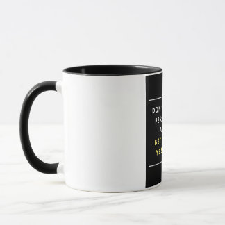 Don't aim for perfection - Quote Teacup Mug
