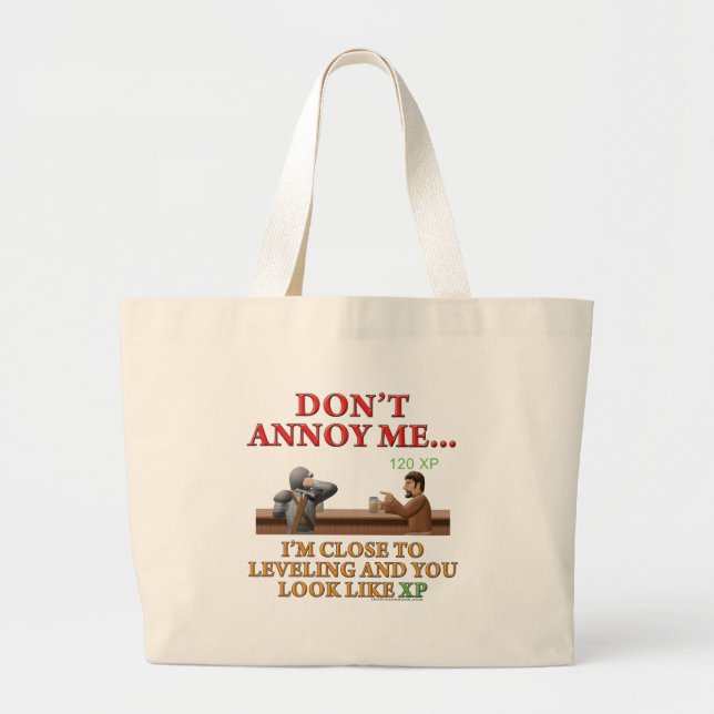 Don't Annoy Me Large Tote Bag (Front)