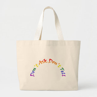 Don't Ask Don't Tell Large Tote Bag