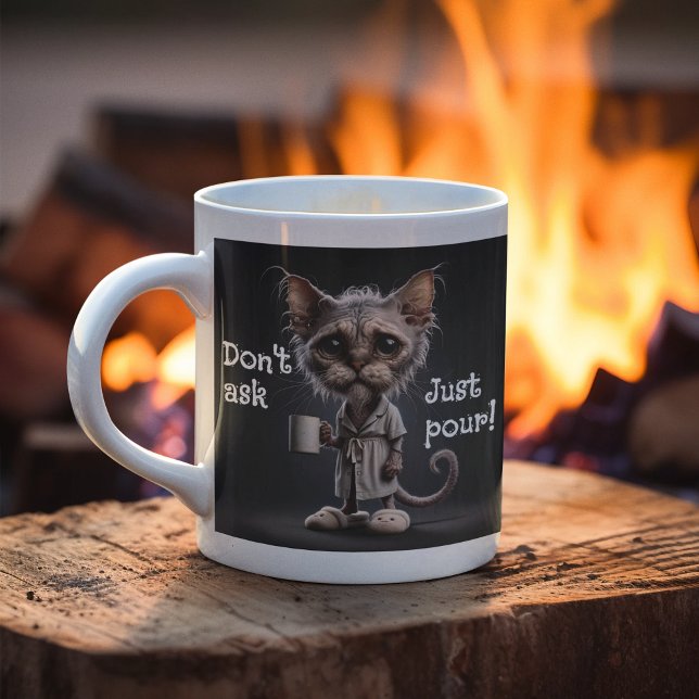 Don't Ask, Just Pour! Large Coffee Mug (Creator Uploaded)