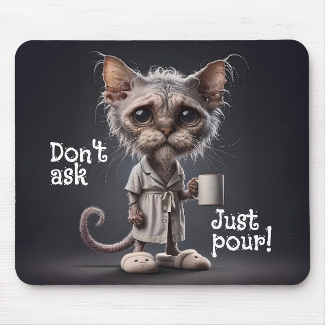 Don't Ask, Just Pour! Mouse Mat (Front)