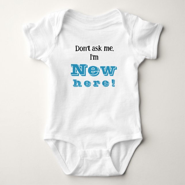 Don't Ask Me Boy's Baby Bodysuit (Front)