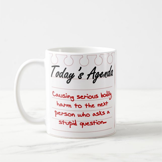 Don't Ask Stupid Questions Coffee Mug (Left)
