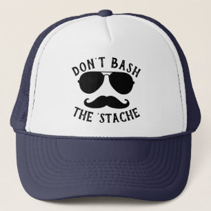 Don't Bash the Stache Trucker Hat