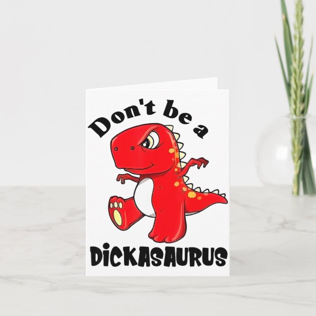 Don't Be A Asaurus  Card (Front)
