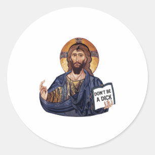 Dont Be A Jesus Book  Classic Round Sticker