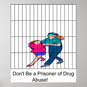 Don't be a prisoner of Drug Abuse Poster