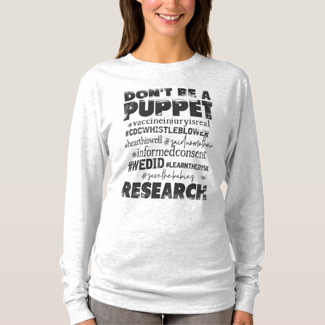 Don't be a Puppet - Women's Long-Sleeve Shirt (Front)