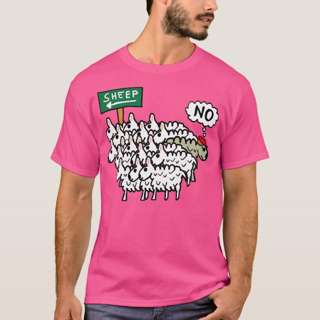 Don'T Be A Sheep T-Shirt (Front)