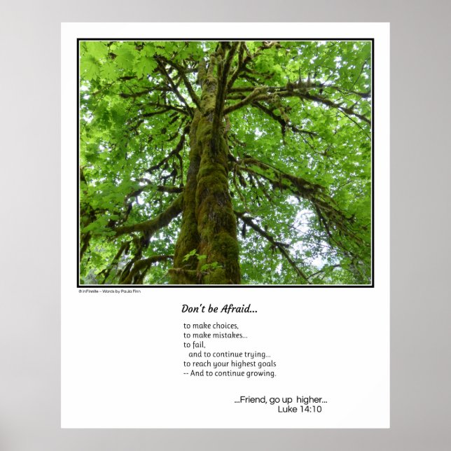 Don't be afraid...inspirational poster (Front)