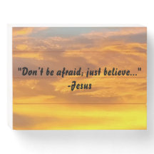 Don't be afraid just believe Jesus quote Cool Sky