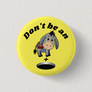 Don't be an... Rebus Puzzle Swearword 3 Cm Round Badge