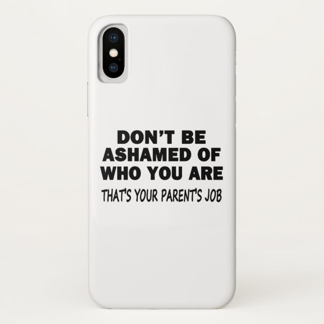 Don't Be Ashamed Case-Mate iPhone Case (Back)