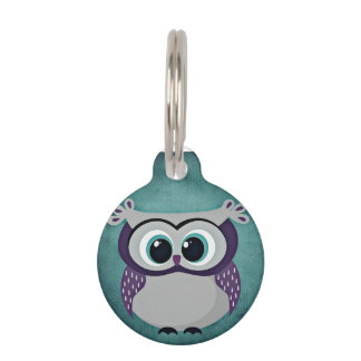 Don't Be Blue Owl Pet Tag
