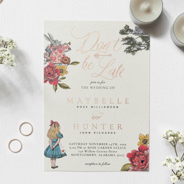 Don't Be Late Vintage Alice In Wonderland Wedding (Creator Uploaded)