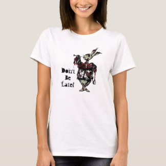 Don't Be Late! Zombified White Rabbit T-Shirt