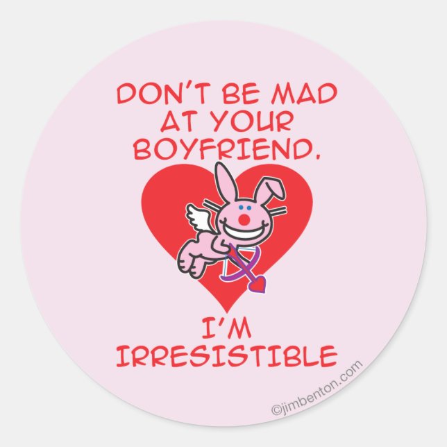Don't Be Mad Classic Round Sticker (Front)