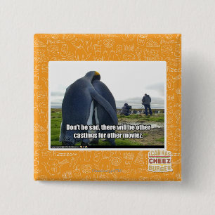 Don't be Sad 15 Cm Square Badge