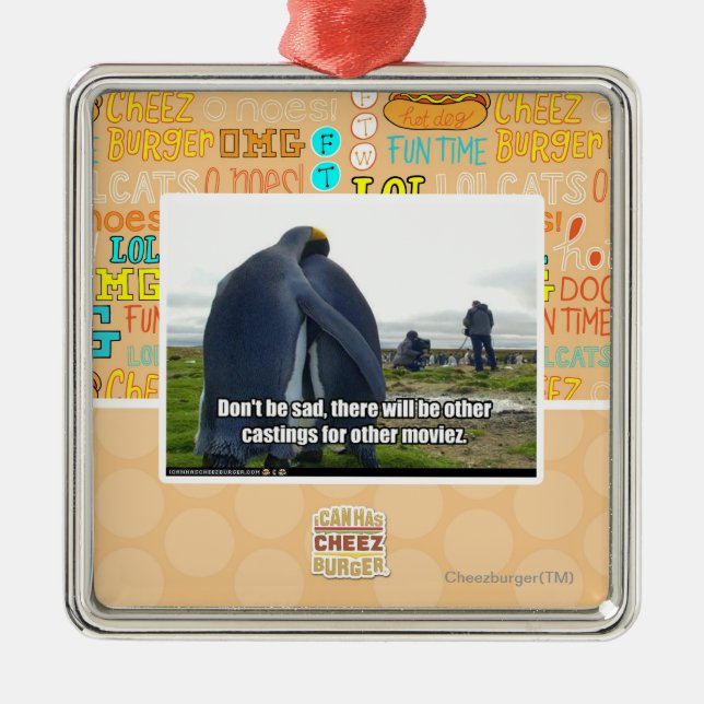 Don't be Sad Metal Tree Decoration (Front)