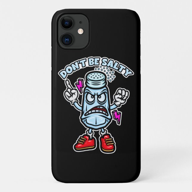 Don't Be Salty, Funny Illustration Case-Mate iPhone Case (Back)