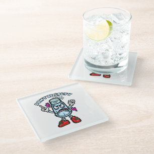 Don't Be Salty Glass Coaster