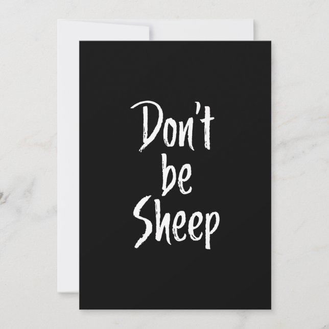 Dont be sheep | Humour Quotes About Sheep Gift (Front)