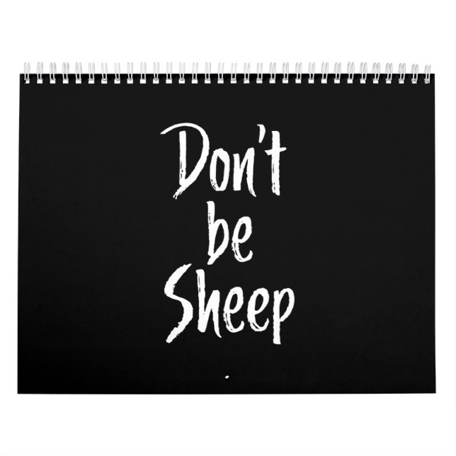 Dont be sheep | Humour Quotes About Sheep Gift Calendar (Cover)