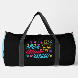 Don't Bee Silly Cartoon Duffle Bag