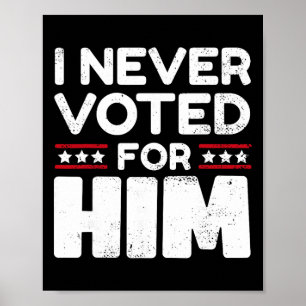 Don't Blame Me, I Didn't Vote For Trump Did Not Vo Poster