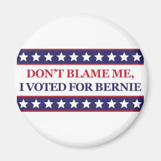 Don't blame me I voted for Bernie Magnet