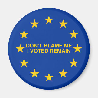 Don't blame me, I voted for Remain Magnet