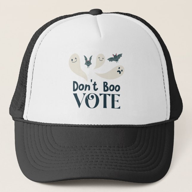 Don't Boo Vote USA Election Trucker Hat (Front)