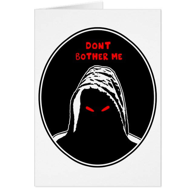 Dont bother me concept illustration (Front)