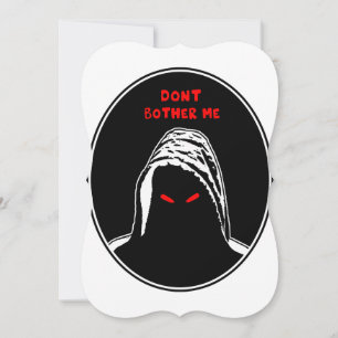 Dont bother me concept illustration card