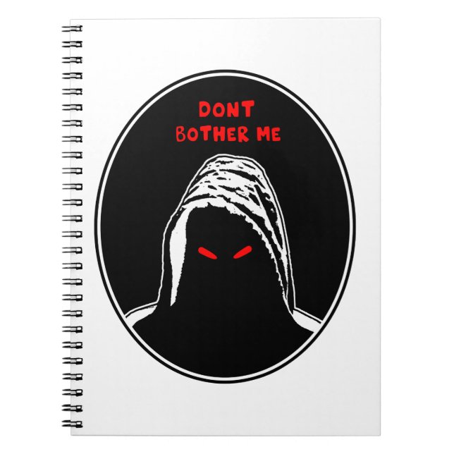 Dont bother me concept illustration notebook (Front)