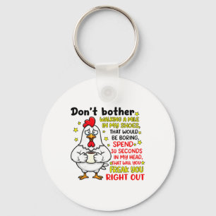 Don't Bother Walking A Mile In My Shoes That Would Key Ring