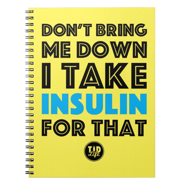 Don't Bring Me Down [Yellow/Cyan] Notebook (Front)