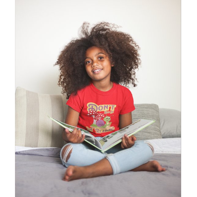Don't Bug Me I'm Reading Cute Snail T-Shirt (cute snail tee for young bookworms—made for kids who read anywhere, anytime.)