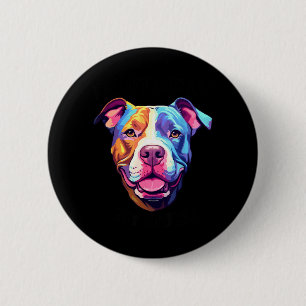 Dont Bully My Bread Pit Bull Colours 6 Cm Round Badge