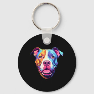 Dont Bully My Bread Pit Bull Colours Key Ring