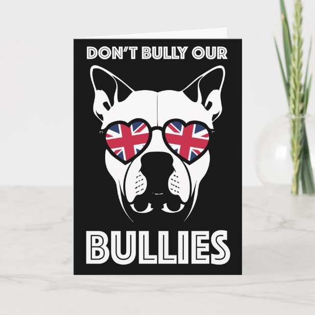 don't bully our bullies card (Front)