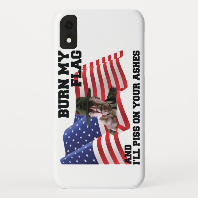 Don't burn my flag Case-Mate iPhone case (Back)