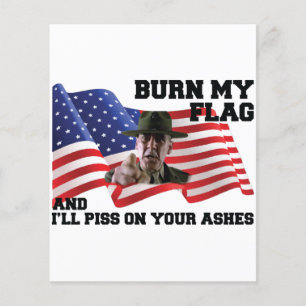 Don't burn my flag flyer