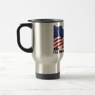 Don't burn my flag travel mug