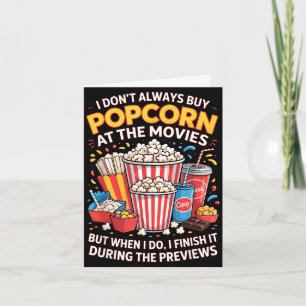 Don't buy popcorn film movie food night snack card